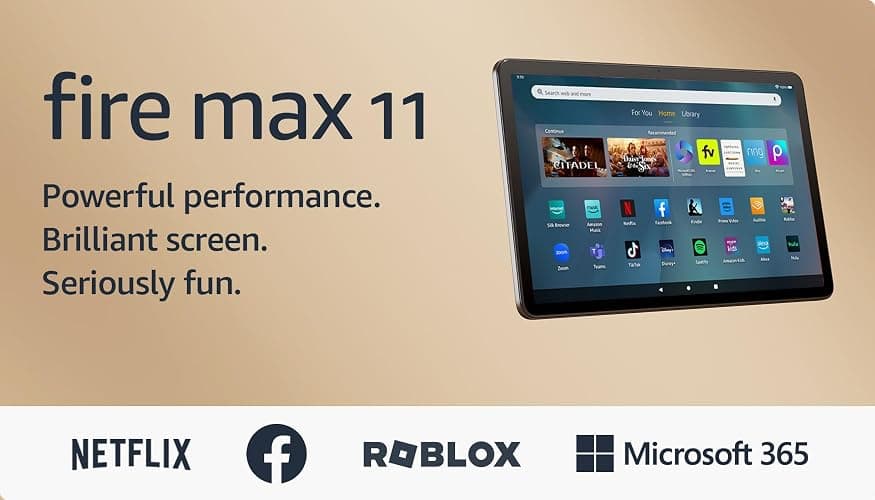 Like-New Amazon Fire Max 11 tablet (newest model) vivid 11” display, all-in-one for streaming, reading, and gaming, 14-hour battery life, optional stylus and keyboard, 64 GB, Gray thumbnail 8