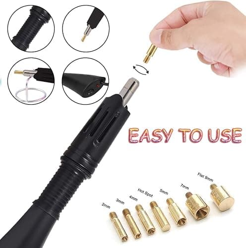 Epesl Bedazzler Kit with Rhinestones, Hot Fixed Gems Craft Applicator - Diamond Painting Pen, Wax Pencil, Tweezers, Tray, Cleaning Brush, Picker Rhinestones Crystals for DIY Clothes Shoes thumbnail 2