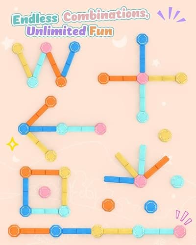 Holyton Balance Beam and Stepping Stones for Kids – 13PCS Light Up & Musical Toddler Balance Beam Obstacle Course, Non-Slip Sensory Toys for Toddlers 3-8, Indoor Outdoor Play, Gift for Boys Girls thumbnail 4