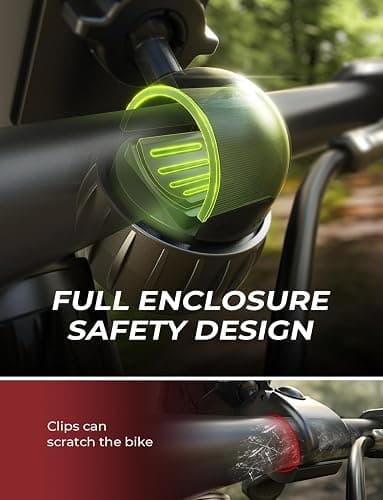LISEN Bike Phone Holder, [Super Easy Install] Ultra Stable Motorcycle Phone Mount, Bicycle Handlebar Holder Mount for Adults Kids, Bike Bicycle Ebike Gear Accessories, for iPhone Samsung Google Pixel thumbnail 6