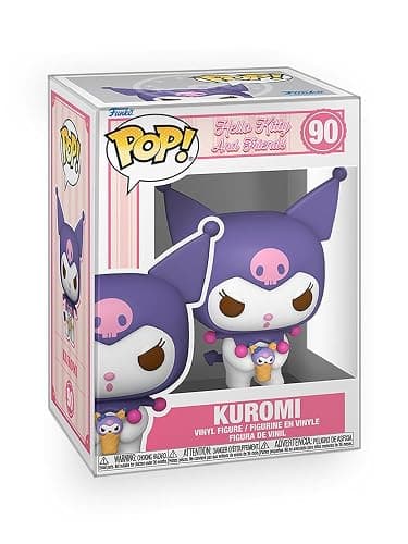 Epic Collectibles Hello Kitty and Friends - Kuromi with Dessert Vinyl Figure Collectibles Bundle with Compatible Funko Pop Box Protector - Image 1