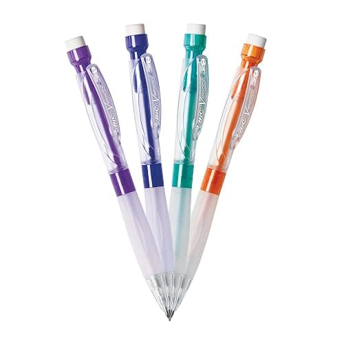 BIC Velocity Max Mechanical Pencils, With Colorful Barrel, Medium Point (0.7mm), 2-Count Pack Mechanical Pencils With Erasers and Lead Refills thumbnail 4