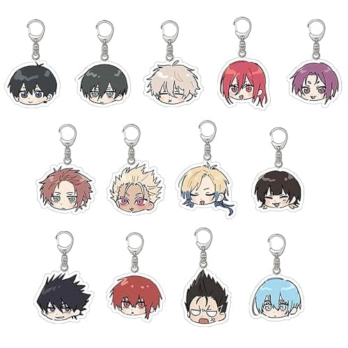 SodaMeow Anime Keychain Set Acrylic Keychain Bag Accessory Kawaii Anime - Image 1