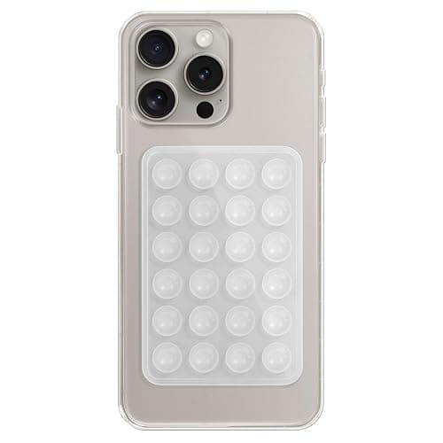 Silicone Phone Sticky Grip, Suction Phone Case Mount for iPhone and Android, Hands-Free Sticky Cell Phone Grip, Mobile Fidget Mirror Holder for Selfies and Videos - Image 1