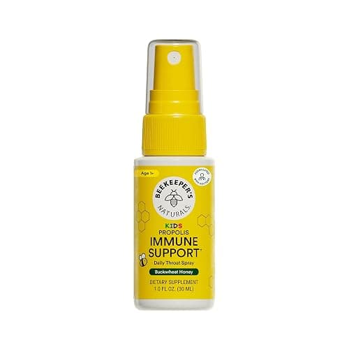BEEKEEPER'S NATURALS Kids Propolis Throat Spray, 1.0 oz, Pack of 1|Natural Immune Support & Sore Throat Relief, Has Antioxidants, Gluten-Free - Image 1