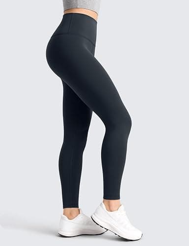 CRZ YOGA Matte Fleece Lined Leggings 28'' - Thermal Casual Lounge Workout Womens Yoga Full Length Pants Winter Warm thumbnail 5