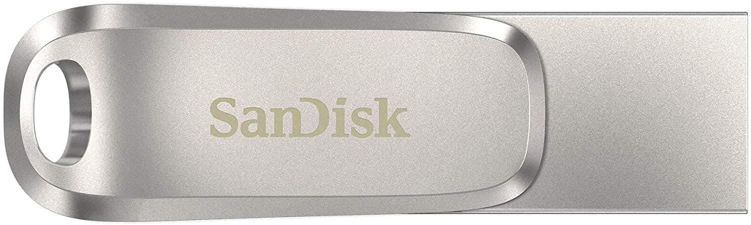SanDisk 128GB Ultra Dual Drive Luxe USB Type-C - SDDDC4-128G-G46, Silver thumbnail 2