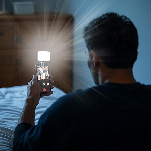 Clip on Selfie Light - Rechargeable Makeup Clip on Lamp,Rotatable Fill Light for Travel Live Streaming Home Studio Conference Selfie Video Recording Vlogging Photography thumbnail 3