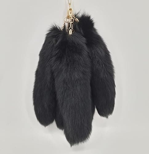 Admireme Faux Fox Tail Keychain Pendant Cosplay Costume Halloween Furry Fox Tails Handbag Accessory Key Chain Charm for Women thumbnail 4