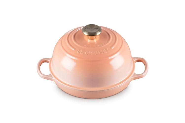 Le Creuset Enameled Cast Iron Signature Round Bread Oven, 9.5", Peche - Image 1
