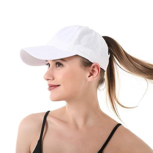 Bonvince Womens Criss Cross Ponytail Hat Quick Drying Baseball Cap Sun Hats UV Protection Sport Cap thumbnail 8