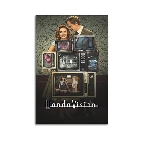 SDASIUVP WandaVision Movie Poster Poster Decorative Painting Canvas Wall Posters And Art Picture Print Modern Family Bedroom Decor Posters 08x12inch(20x30cm) - Image 1