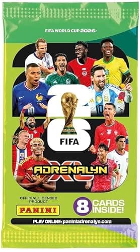 Panini World Cup 2026 Soccer Trading Pack of 8 Soccer Cards + Bundle with hassentials Sticker World Cup Cards thumbnail 2