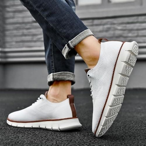 Wearbreeze Men’s Business Casual Oxford Sneakers – Lightweight Lace-Up Dress Shoes for Work, Travel & Daily Commute thumbnail 8