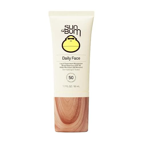 Sun Bum Daily SPF 50 Face Sunscreen Lotion - Broad Spectrum Moisturizing Facial Sunscreen with Vitamin E - Vegan and Hawaii 104 Act Compliant (Without Octinoxate & Oxybenzone) - Travel Size 1.7 oz - Image 1
