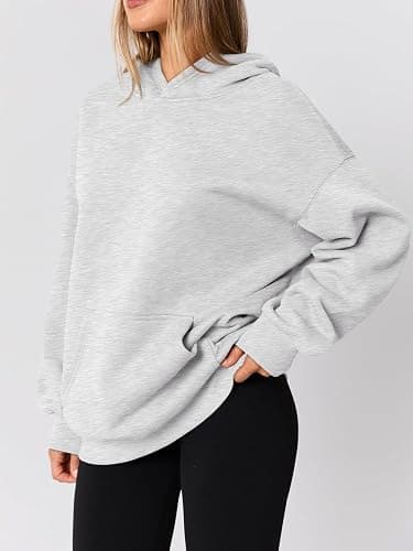 AUTOMET Womens Oversized Hoodies Trendy Pullover Sweatshirts | relaxed, oversized fit soft fleece pullover, perfect for trendy streetwear, college outfits, and daily home wear thumbnail 3