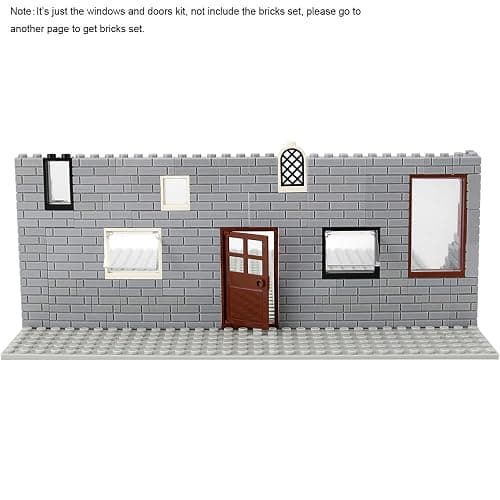 Feleph Windows and Doors Set Interior Decoration Accessories MOC Building Block Kit 118 Pieces and Parts Compatible with Major Brands thumbnail 6