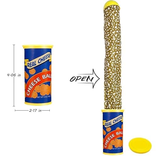 SnaFununy Prank Potato Chip Can Snake Pranks Jump Spring Toy Prankster Stuff Gifts for Adults, Gags Practical Joke Toys for Halloween Party Decoration Fun Toys,April Fools' Day pranks，Blue 1 Pcs（Cute） thumbnail 2