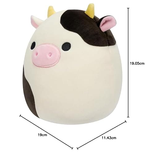Squishmallows SQCR05373 Connor - Vaca Blanca y Negra, 19 cm, Multicolor thumbnail 2