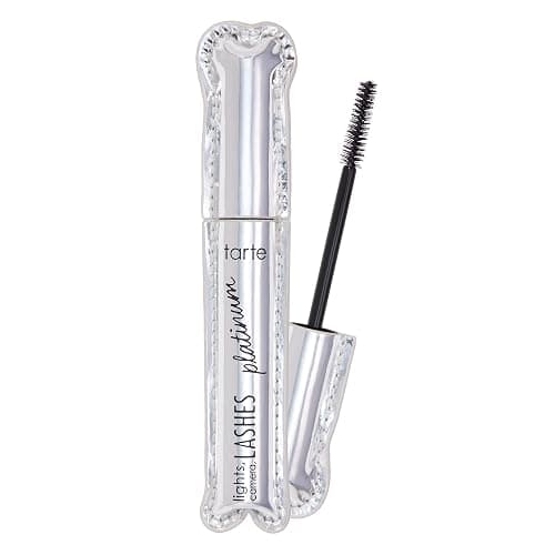 tarte lights, camera, lashes platinum volumizing mascara – Black Tinted Peptide Lash Serum mascara for Volume & Length, Smudge-Proof, Flake-Free, Vegan & Cruelty Free - Image 1