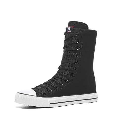 Womens High Top Canvas Sneakers Lace up Fashion Casual Shoes for Girls thumbnail 3
