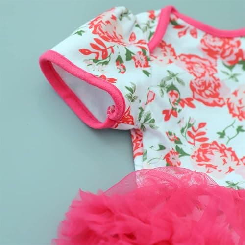 Reborn Baby Dolls Clothes Accessories Red Tutu Outfit for 17-23 Inch Reborn Newborn Baby Girl Clothing Set 【Super Cute Red Princess Dress 3pcs Set 】 thumbnail 3