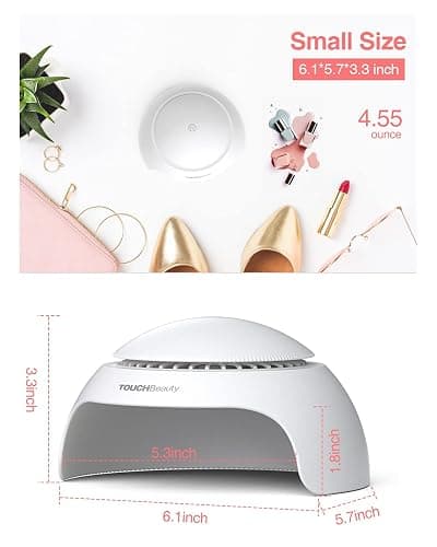 TOUCHBeauty Nail Dryer for Normal Nail Polish with Air Dryer and LED Nail Polish Drying Device （Not for Gel Nail Polish Christmas Gift for Kids 2130 - 2130aa thumbnail 6