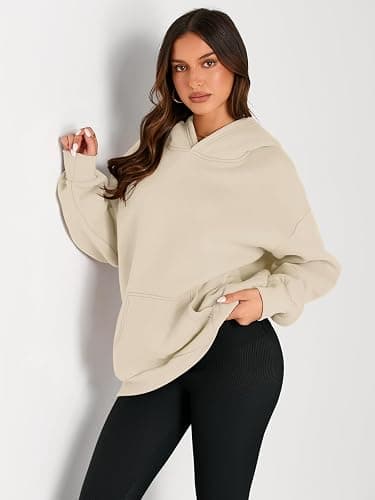 Trendy Queen Womens Oversized Hoodies Fleece Sweatshirts Fall Fashion Pullover Sweaters Winter Clothes thumbnail 2