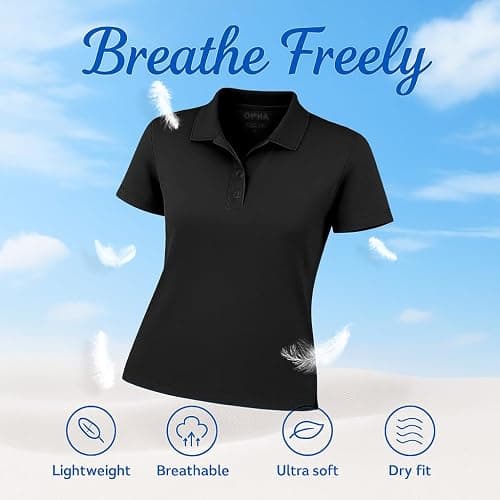 Women's Dry-Fit Golf Polo Shirts 3-Button Golf Polo's in 20 Colors XS-3XL Shirt thumbnail 6