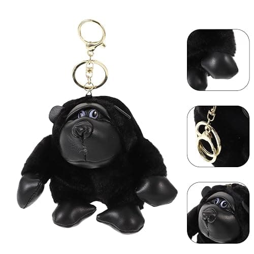 PRETYZOOM Plush Gorilla Keychain Pendant Stuffed Animal Hanging Charm Cartoon Plush Hanging Decor thumbnail 8