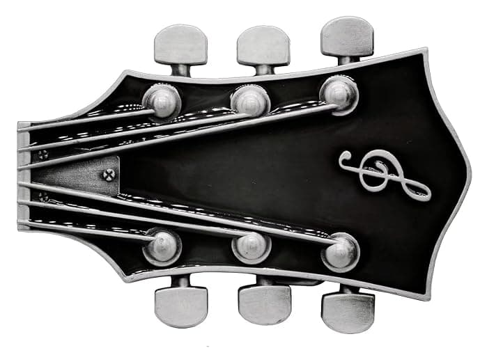 Moranse Western Cowboy Belt Buckles With Music Lover Guitarist Design - Image 1