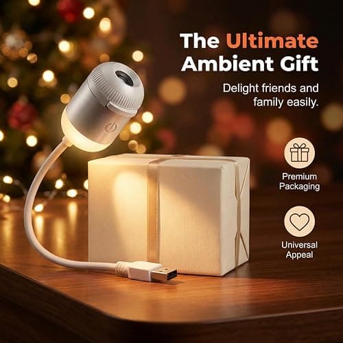 asfanst 2-in-1 Galaxy Projector Night Light, USB Starry Sky Night Light Projector with Adjustable Brightness, Mini LED Projection Lamp for Bedroom Ceiling Wall Room Decor (B-5 Projection Films) thumbnail 7