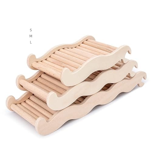 Niteangel Hamster Climbing Toy Wooden Ladder Bridge for Hamsters Gerbils Mice and Small Animals (Medium - 8.26'' L) thumbnail 8
