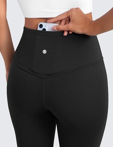 CRZ YOGA Butterluxe Flare Leggings 29"/30.5"/32"/33.5" - High Waist Bootcut Wide Leg Lounge Womens Yoga Pants with Pocket thumbnail 5