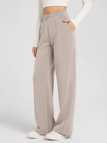ODODOS Women's Modal Soft Wide Leg Pants with Pockets Adjustable Shockcord High Waist Casual Lounge Pants-27/29/31" Inseam thumbnail 5