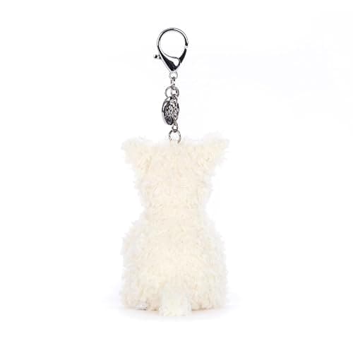Jellycat Munro Scottie Dog Bag Charm, 4 inches - Dogs and Puppies Plush Keychain - Great Gift Idea thumbnail 3