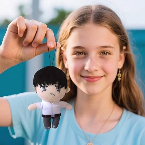 The Summer Hikaru Died Plush Keychain for Backpack, 5.9" Cute Anime Keychain Accessories Purse Charm Pendant Gift for Women thumbnail 3