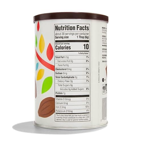 365 by Whole Foods Market, Organic Cocoa Powder, Unsweetened, 8 Ounce (Pack of 2) thumbnail 2