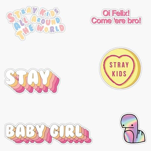 PACK - Stray Kids SKZ Quotes Funny Cute Collage Bumper Sticker Vinyl Decal 5 inches