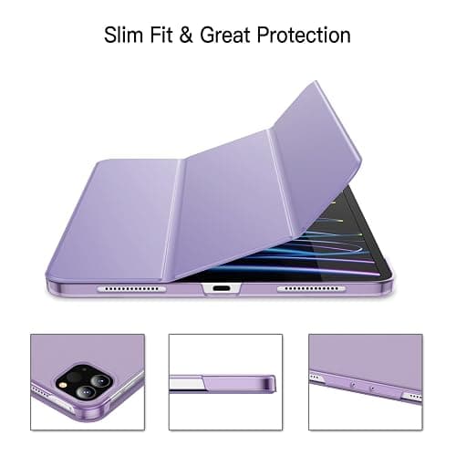 JETech Case for iPad Pro 11-Inch, 2022/2021/2020/2018 Model (4th/3rd/2nd/1st Generation), Compatible with Pencil, Cover Auto Wake/Sleep (Light Purple) thumbnail 3