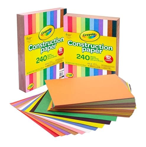 Crayola Construction Paper Bulk Pack (480 Sheets) – 10 Assorted Colors, 9x12, Classroom Arts & Crafts Supplies for Kids, Art Paper for School Projects thumbnail 2