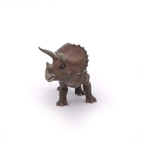Papo - Grande figurine dinosaure - 22 cm - Tricératops, Rencontre avec le Géant, Jouet enfant dès 3 Ans - Découverte de la Vie Préhistorique et des Dinosaures Herbivores, Vert thumbnail 5