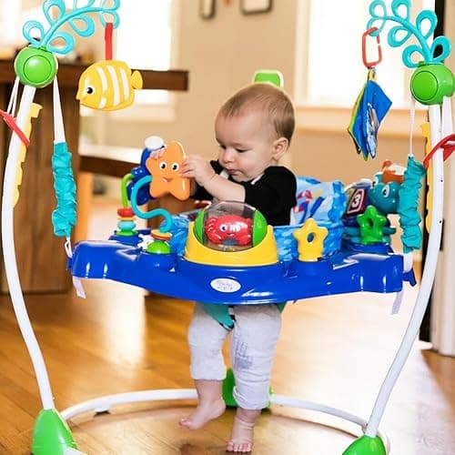 Baby Einstein Neptune's Ocean Discovery Activity Jumper, Ages 6 months +, Max weight 25 lbs., Unisex - Neptune's Ocean thumbnail 2
