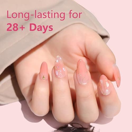 LIONVISON Short Almond Nail Tips Half Cover, 600PCS Extra Short Almond Soft Gel Nail Tips, Pre-shaped Clear False Nails with Handles for Acrylic Nail Salon with Box 12 Sizes - Short Almond thumbnail 6