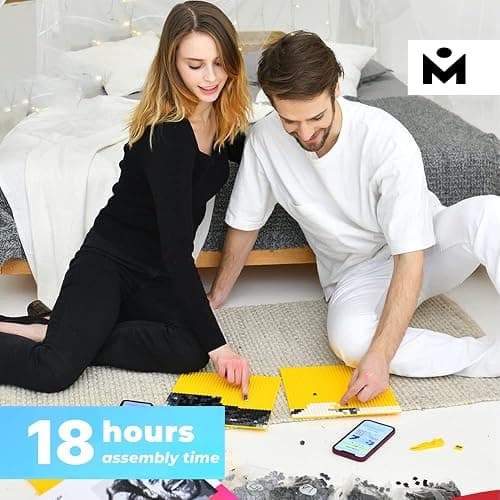 MOZABRICK Building Set Model M | Craft Kit for Adults |Custom Photo Mosaic that Turns Any Picture into a Pixel Art Made from Building Blocks | Personalized Wall Art and Original Gift thumbnail 7