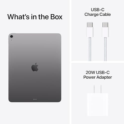 Apple iPad Air 13-inch (M4): Liquid Retina Display, 256GB, 12MP Front/Back Camera, Wi-Fi 7 with Apple N1, Touch ID, All-Day Battery Life — Space Gray thumbnail 7