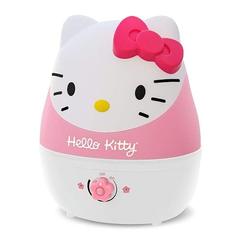 Crane Adorables Ultrasonic Humidifiers for Bedroom and Baby Nursery, 1 Gallon Cool Mist Air Humidifier for Large Room or Kid's Room, Humidifier Filters Optional, Hello Kitty - Image 1