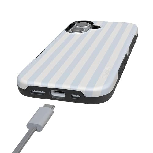 Casely iPhone 17 Case | Blue Stripes | Sunday Best | Compatible with MagSafe | Bold Protective Design thumbnail 5