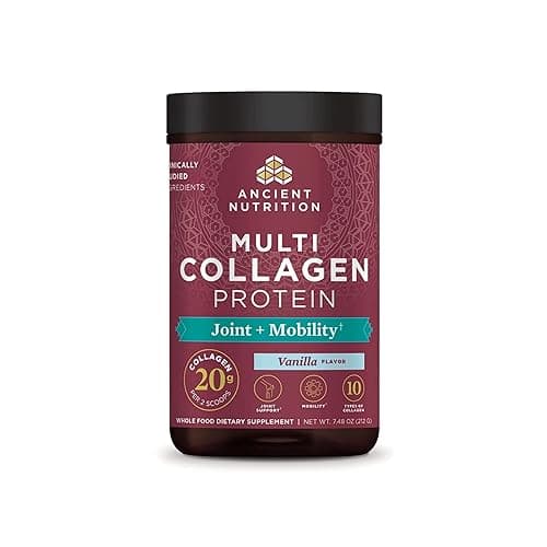 Ancient Nutrition Collagen Powder Protein, Multi Collagen Protein Powder Joint + Mobility, 20 Serving, Joint Supplement with Hydrolyzed Collagen Peptides for Post Workout, 7.48oz - Image 1