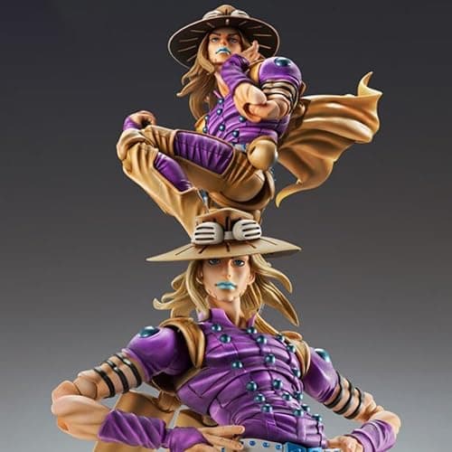 Zhongkaihua JJBA Anime Figures Gyro Zeppeli Super Action Statue Figure Joints Movable and Interchangeable Accessories Models Collectible Desktop Decorations thumbnail 2